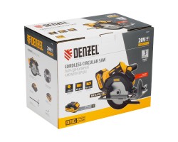 Пила циркулярная аккумуляторная бесщет. CCSH-BL-20-185, 185 мм, Li-Ion, 20 В// Denzel-foto6