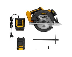 Пила циркулярная аккумуляторная бесщет. CCSH-BL-20-185, 185 мм, Li-Ion, 20 В// Denzel-foto2