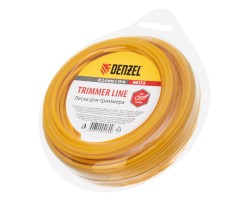 Леска для триммера, звезда, 2.4 мм х 15 м Denzel