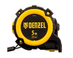 Рулетка 5м х 25мм, автоматич. фиксац., нейлон. покрытие, магнит. зацеп, двухстор. разметка Denzel-foto3