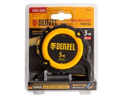 Рулетка 5м х 25мм, автоматич. фиксац., нейлон. покрытие, магнит. зацеп, двухстор. разметка Denzel-foto6