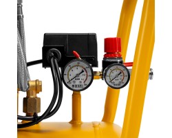 Компрессор безмасл. малошумный DLP -3000/50, 3 кВт, 2х1,5 кВт,50 л, 2850 об/мин,500 л/мин Denzel-foto10