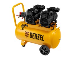 Компрессор безмасл. малошумный DLP -3000/50, 3 кВт, 2х1,5 кВт,50 л, 2850 об/мин,500 л/мин Denzel-foto4