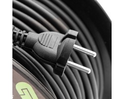 Удлинитель силовой 50 м, 10А, тип УХ10, ПВС, на кабельной катушке, 4 розетки без заземления Сибртех-foto7