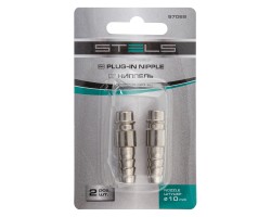 Ниппель универсальный быстросъемный ("папа") со штуцером "елка" под шланг 10 мм, 2 шт, Stels-foto5