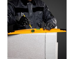 Уровень литой, 600 мм, 2 глазка, ударные площадки Denzel-foto6