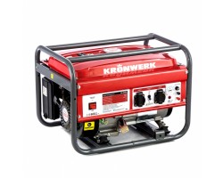 Генератор бензиновый LK 3500, 2.8 кВт, 230 В, бак 15 л, ручной старт Kronwerk 