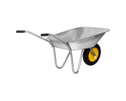 Тачка садовая, грузоподъемность 90 кг, оцинк. рама, объем 65 л Сибртех-foto2