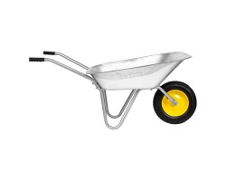 Тачка садовая, грузоподъемность 90 кг, оцинк. рама, объем 65 л Сибртех-foto6