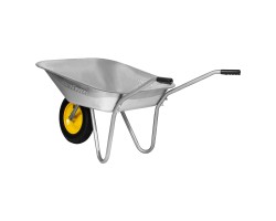 Тачка садовая, грузоподъемность 90 кг, оцинк. рама, объем 65 л Сибртех-foto3