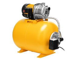 Насосная станция PSL1100X, 1100 Вт, 3600 л/ч, ресивер 50 л, подъем 45 м, нержавейка Denzel-foto2