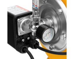 Насосная станция PSL1100X, 1100 Вт, 3600 л/ч, ресивер 50 л, подъем 45 м, нержавейка Denzel-foto10