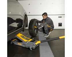 Домкрат гидравлический подкатной, 3,8 т, 110-580 мм, быстрый подъем, низкий подхват, проф. Denzel-foto20