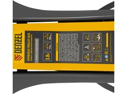 Домкрат гидравлический подкатной, 3,8 т, 110-580 мм, быстрый подъем, низкий подхват, проф. Denzel-foto10