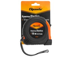 Рулетка Elastica,10 м х 25 мм,обрезиненный корпус Sparta-foto6