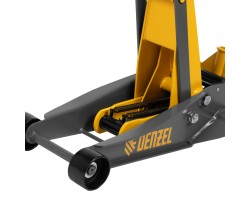 Домкрат гидравлический подкатной, 3 т, 125-470 мм, быстрый подъем, проф. Denzel-foto12