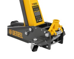 Домкрат гидравлический подкатной, 3 т, 125-470 мм, быстрый подъем, проф. Denzel-foto13