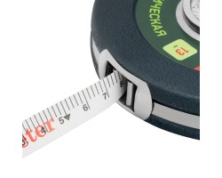 Рулетка геодезическая 10 м х 13 мм, закрытый корпус, фибергласовая лента Сибртех-foto6