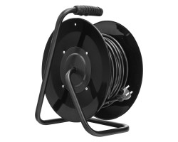 Удлинитель силовой 20 м, 16А, тип УХз16, ПВС 3 x 2.5 мм, на стальной катушке, 4 розетки Сибртех-foto3