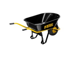 Тачка строительная, усиленная, объем 130 л, 230 кг, колесо 15х6.00-6 Denzel-foto4