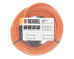 Удлинитель-шнур силовой Garden Series, ПВС, 10м, 1 розетка 3 x 1,5 мм, Denzel-foto7