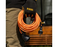 Удлинитель-шнур силовой Garden Series, ПВС, 10м, 1 розетка 3 x 1,5 мм, Denzel-foto9