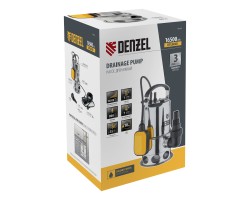 Дренажный насос DPL800X, 800 Вт, подъем 7 м, 16500 л/ч Denzel-foto12