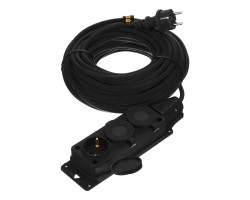 Удлинитель-шнур силовой Top Series, КГТТ, 20м, 3 розетки, 3 x 1,5 мм Denzel