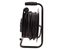 Удлинитель силовой 30 м, 16А, тип УХз16, КГ 3 x 2.5 мм, на стальной катушке, 4 розетки Сибртех-foto2