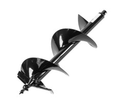 Шнек для грунта ER-250, диаметр 250 мм, длина 800 мм,соединение 20 мм, съемный нож Denzel 