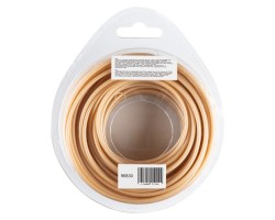 Леска для триммера армированная алюминием круглая, 2,4мм х 15м, блистер ALUFLEX Denzel-foto3