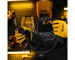 Шнур сетевой Energy Series, ПВС, 1,5 м, 3 x 1 мм, с неразборной вилкой, черный, Denzel-foto8