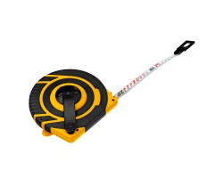 Рулетка геодезическая 30 м х 15 мм, закрытый корпус, фиберглассовая лента Denzel-foto2