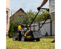 Скарификатор-аэратор бензиновый SAG-400, 212 см3, -15/+10 мм, 40 см Denzel-foto30