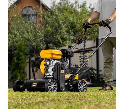 Скарификатор-аэратор бензиновый SAG-400, 212 см3, -15/+10 мм, 40 см Denzel