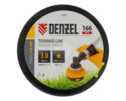 Леска для триммера звезда, 3,0мм х 166м, на DIN катушке FLEX CORD Denzel-foto3