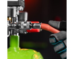 Шланг пневматический резиновый, 10 x 16 мм, 24 бар, армированный, быстросъемное соединение, 10 м Stels-foto8