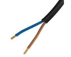 Шнур сетевой Energy Series, ПВС, 3 м, 2 x 1 мм, с неразборной вилкой, черный, Denzel-foto3