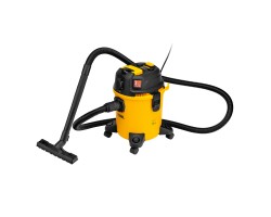Пылесос строительный RVC20, 1400 Вт, бак 20 л, шланг 3 м, розетка с автосинхр. Denzel 
