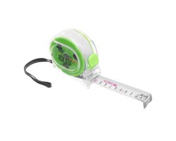 Рулетка Кварц,прозрачный корпус,амортизатор,10 м х 25 мм Сибртех-foto3