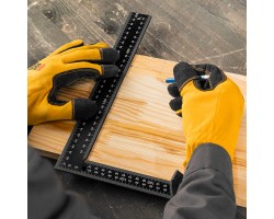 Угольник, 200 х 300 мм, алюминиевый, лазерная гравировка Denzel-foto8