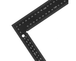 Угольник, 200 х 300 мм, алюминиевый, лазерная гравировка Denzel-foto4