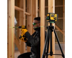 Лазерный уровень мультипризменный DLV-360-3T, 30 м, зеленый луч, Li-Ion 2,4 Aч, штатив // Denzel-foto33