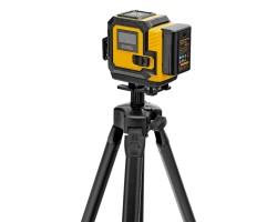 Лазерный уровень мультипризменный DLV-360-3T, 30 м, зеленый луч, Li-Ion 2,4 Aч, штатив // Denzel-foto21