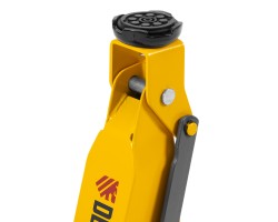 Домкрат гидравлический подкатной, 2 т, 135-385 мм, в пласт. кейсе Denzel-foto11