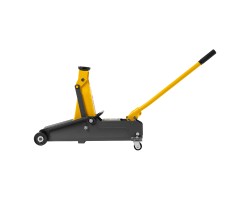 Домкрат гидравлический подкатной, 2 т, 135-385 мм, в пласт. кейсе Denzel-foto4