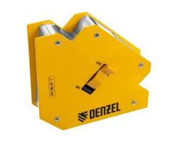 Фиксатор магнитный отключаемый для сварочных работ усилие 55 LB, 45х90х135 град. Denzel 