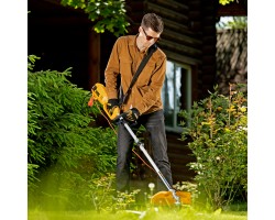 Триммер электрический TE-1220, 1200 Вт, 380 мм, катушка, диск, разборная штанга Denzel Новинка-foto6