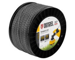 Леска для триммера двухкомпонентная витой квадрат, 2,0мм х 357м, на DIN катушке EXTRA CORD Denzel