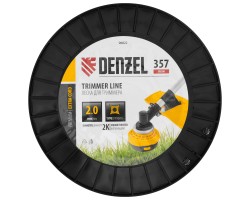 Леска для триммера двухкомпонентная витой квадрат, 2,0мм х 357м, на DIN катушке EXTRA CORD Denzel-foto3